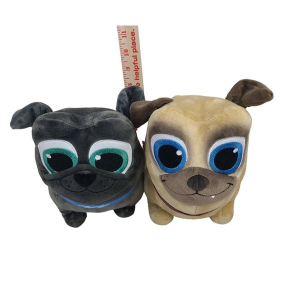 Disney Store Disney Jr Puppy Dog Pals Bingo and Rolly Pug Plush Stuffed Animal - Picture 11 of 13